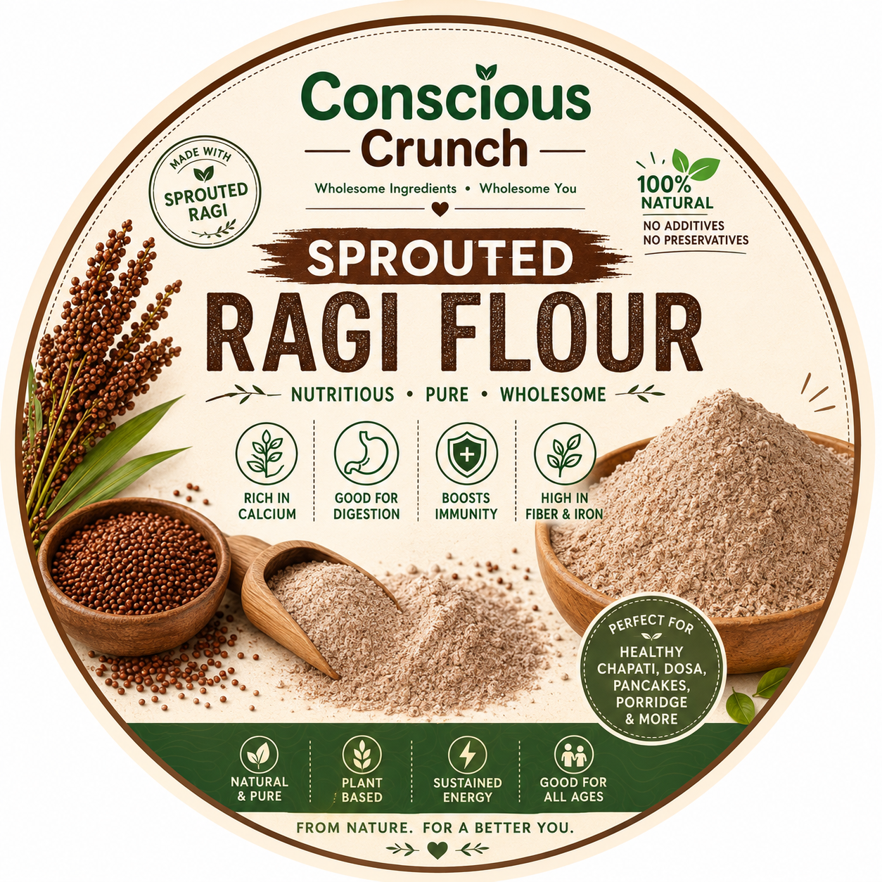Sprouted Ragi Flour